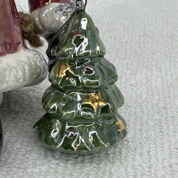 Vintage Department 56 6" Santa Ceramic Bell Ornament Moving Arms And Legs - Picture 8 of 8